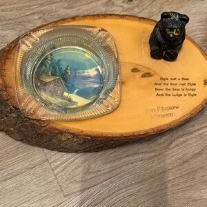 Vintage bear ashtray holder